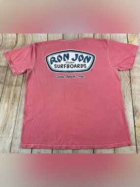 Ron Jon Surfboards Cocoa Beach Florida Comfort Colors Red T Shirt Size XL